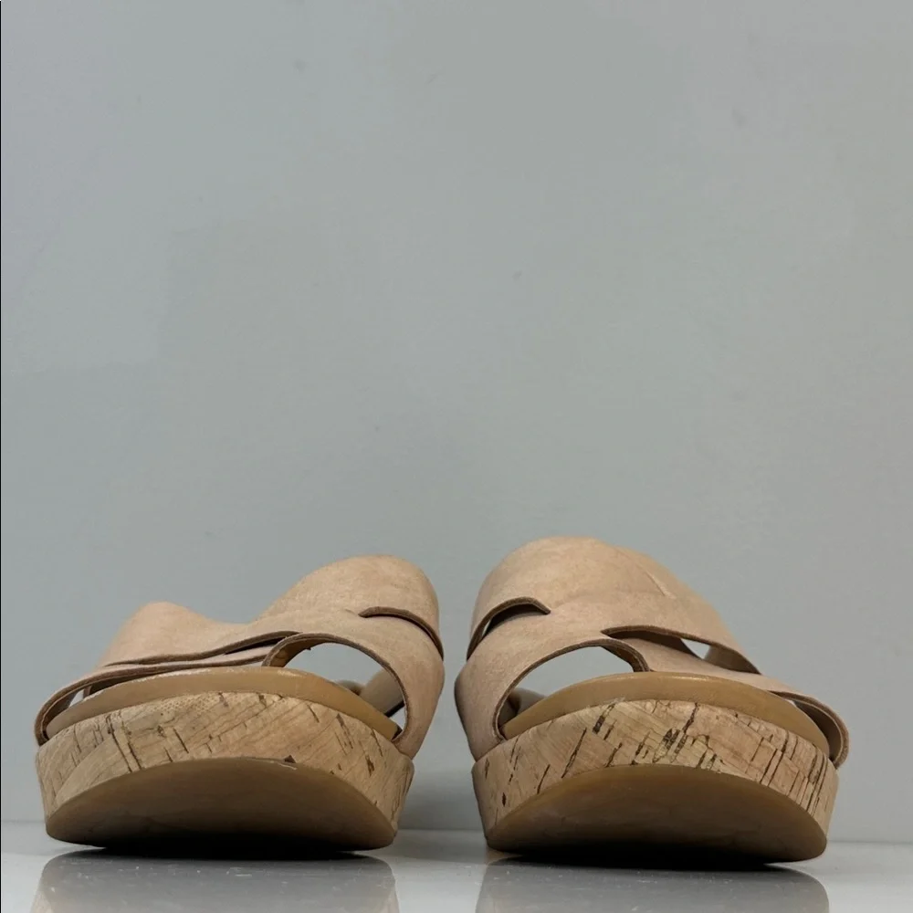 Kork-Ease Baja Leather Cork Wedge Sandals Size 11 Summer